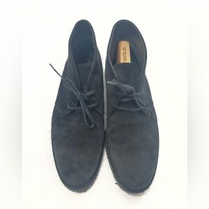 Vince Black Suede Chukka Boot Lace-Up Round Toe Men's US 11 EU 45 Casual